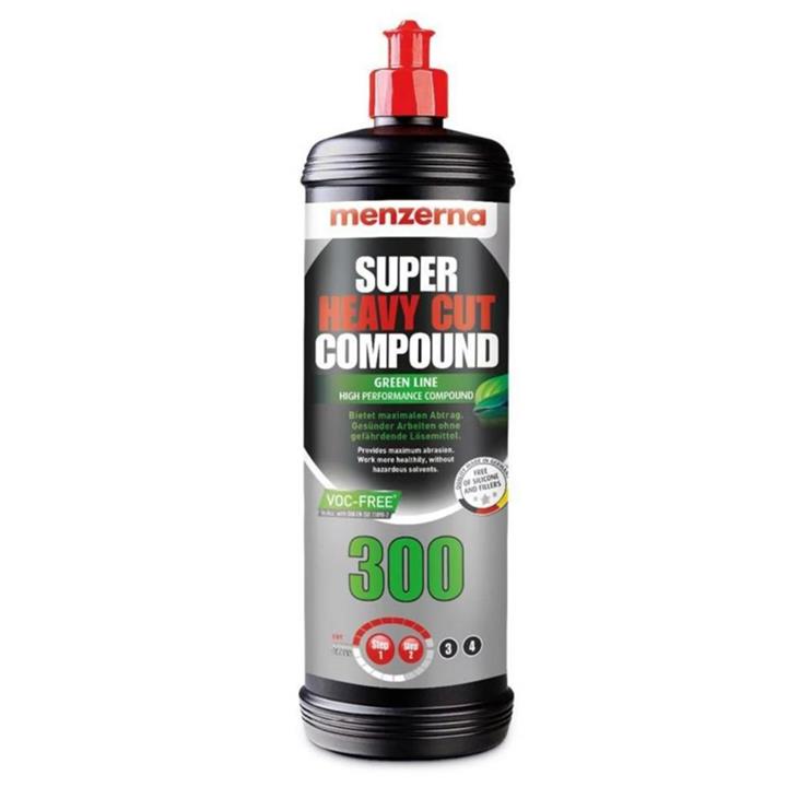 مایع پولیش بدنه خودرو منزرنا مدل HeavyCutCompound300 GREEN LINE حجم 1000 میلی لیتر